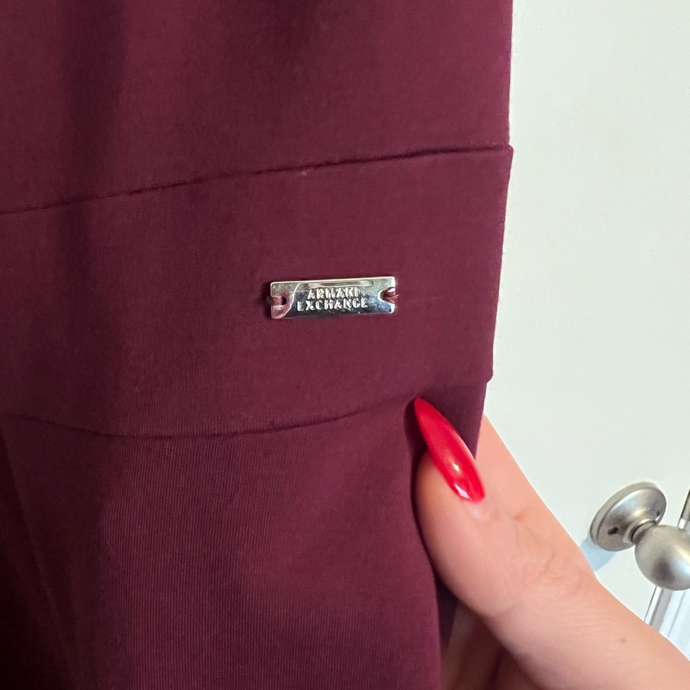 Armani Exchange Deep Red Dress